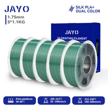 Silk PLA+ Filament – 5-Roll Bundle (1.75mm, 1.1KG Each) | Dual & Triple Rainbow Colors | Printin3D.co