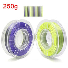 250G Silk PLA Rainbow Filament – Dual Color 1.75mm PLA for 3D Printers, Gold Blend Finish | Printin3D.co