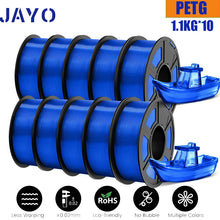 10-Roll PETG Filament Bundle – 1.75mm | Bubble-Free, Multi-Color 3D Printing | 1.1KG Each | Printin3D.co