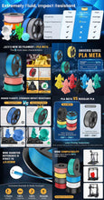 5-Roll Mixed PLA Filament Bundle – PLA+, Matte, Meta & PLA 2.0 | 1.75mm, 1.1KG Each | Printin3D.co