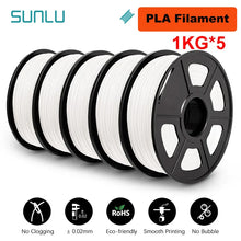 5KG Mixed 3D Printer Filament Bundle – PLA, PETG, PLA+ & Clear | 1.75mm (5 x 1KG Rolls) | Printin3D.co