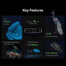 High-Precision 3D Scanner – Multi-Line Blue Light & NIR Tech, Fast Object Scanning for Modeling, Printing, and Design | Printin3D.co