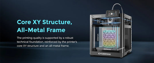Flashforge Adventurer 5M 3D Printer – 600mm/s High-Speed Printing, Full Auto-Leveling, 280°C Direct Extruder, PEI Flex Plate | Printin3D.co