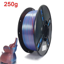 250G Silk PLA Rainbow Filament – Dual Color 1.75mm PLA for 3D Printers, Gold Blend Finish | Printin3D.co