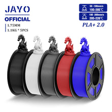 Upgrade 2.0 PLA+ Filament – 5-Roll Bundle (1.75mm) | High-Strength 3D Printing Material | Printin3D.co