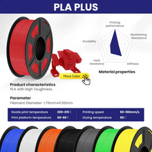 10-Roll Multicolor PLA+ / PLA / PETG Filament Bundle – 1.75mm | No-Bubble FDM Filament | Printin3D.co