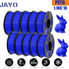 10-Roll PETG Filament Bundle – 1.75mm | Bubble-Free, Multi-Color 3D Printing | 1.1KG Each | Printin3D.co
