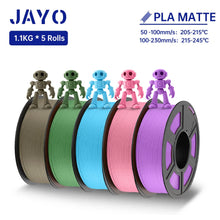 5-Roll Mixed PLA Filament Bundle – PLA+, Matte, Meta & PLA 2.0 | 1.75mm, 1.1KG Each | Printin3D.co