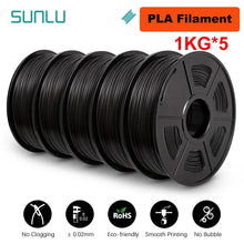 5KG Mixed 3D Printer Filament Bundle – PLA, PETG, PLA+ & Clear | 1.75mm (5 x 1KG Rolls) | Printin3D.co