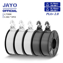 Upgrade 2.0 PLA+ Filament – 5-Roll Bundle (1.75mm) | High-Strength 3D Printing Material | Printin3D.co
