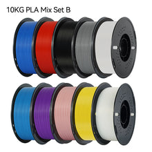 KINGROON 22LBS PETG or PLA filament 3D Printer Filament 10 Rolls 1KG 1.75MM Eco-Friendly Good Toughness Mix Color | Printin3D.co