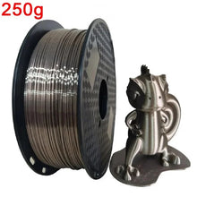250G Silk PLA Rainbow Filament – Dual Color 1.75mm PLA for 3D Printers, Gold Blend Finish | Printin3D.co