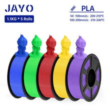 5-Roll Mixed PLA Filament Bundle – PLA+, Matte, Meta & PLA 2.0 | 1.75mm, 1.1KG Each | Printin3D.co