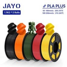 5-Roll Mixed PLA Filament Bundle – PLA+, Matte, Meta & PLA 2.0 | 1.75mm, 1.1KG Each | Printin3D.co