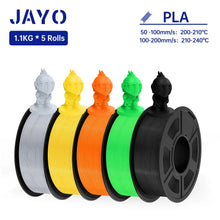 5-Roll Mixed PLA Filament Bundle – PLA+, Matte, Meta & PLA 2.0 | 1.75mm, 1.1KG Each | Printin3D.co