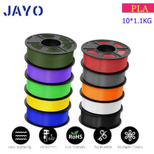 10-Roll Multicolor PLA+ / PLA / PETG Filament Bundle – 1.75mm | No-Bubble FDM Filament | Printin3D.co