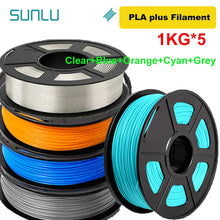 5KG Mixed 3D Printer Filament Bundle – PLA, PETG, PLA+ & Clear | 1.75mm (5 x 1KG Rolls) | Printin3D.co