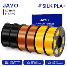 6-Roll Silk PLA+ Filament Bundle – 1.75mm | Glossy, Silky Finish for FDM Printers | Printin3D.co
