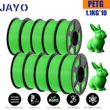 10-Roll PETG Filament Bundle – 1.75mm | Bubble-Free, Multi-Color 3D Printing | 1.1KG Each | Printin3D.co