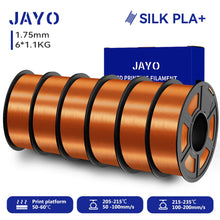 6-Roll Silk PLA+ Filament Bundle – 1.75mm | Glossy, Silky Finish for FDM Printers | Printin3D.co