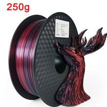 250G Silk PLA Rainbow Filament – Dual Color 1.75mm PLA for 3D Printers, Gold Blend Finish | Printin3D.co