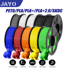 10-Roll Multicolor PLA+ / PLA / PETG Filament Bundle – 1.75mm | No-Bubble FDM Filament | Printin3D.co