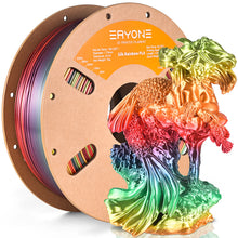 Silk Rainbow PLA Filament – 1KG Spool (1.75mm) | Vibrant Multicolor Gradient | Printin3D.co