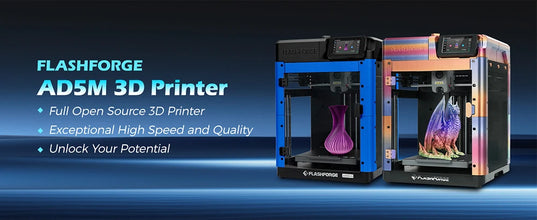 Flashforge Adventurer 5M 3D Printer – 600mm/s High-Speed Printing, Full Auto-Leveling, 280°C Direct Extruder, PEI Flex Plate | Printin3D.co