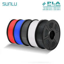 5KG PLA & PLA+ Filament Bundle – 1.75mm (5 Rolls x 1KG) | Printin3D.co