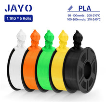 5-Roll Mixed PLA Filament Bundle – PLA+, Matte, Meta & PLA 2.0 | 1.75mm, 1.1KG Each | Printin3D.co