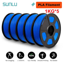 5KG Mixed 3D Printer Filament Bundle – PLA, PETG, PLA+ & Clear | 1.75mm (5 x 1KG Rolls) | Printin3D.co