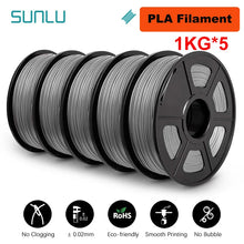 5KG Mixed 3D Printer Filament Bundle – PLA, PETG, PLA+ & Clear | 1.75mm (5 x 1KG Rolls) | Printin3D.co