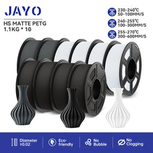 10-Roll Multicolor PLA+ / PLA / PETG Filament Bundle – 1.75mm | No-Bubble FDM Filament | Printin3D.co