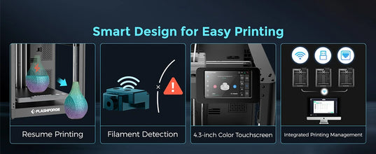 Flashforge Adventurer 5M 3D Printer – 600mm/s High-Speed Printing, Full Auto-Leveling, 280°C Direct Extruder, PEI Flex Plate | Printin3D.co