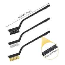 3PCS Nozzle Cleaning Brush Set – Copper, Nylon & Steel Wire | 3D Printer Maintenance Tool | Printin3D.co