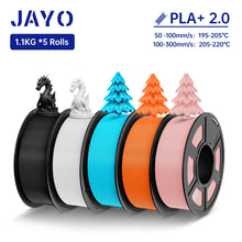 5-Roll Mixed PLA Filament Bundle – PLA+, Matte, Meta & PLA 2.0 | 1.75mm, 1.1KG Each | Printin3D.co