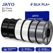 6-Roll Silk PLA+ Filament Bundle – 1.75mm | Glossy, Silky Finish for FDM Printers | Printin3D.co