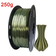 250G Silk PLA Rainbow Filament – Dual Color 1.75mm PLA for 3D Printers, Gold Blend Finish | Printin3D.co