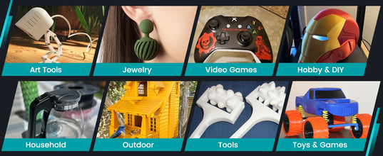 5KG Mixed 3D Printer Filament Bundle – PLA, PETG, PLA+ & Clear | 1.75mm (5 x 1KG Rolls) | Printin3D.co