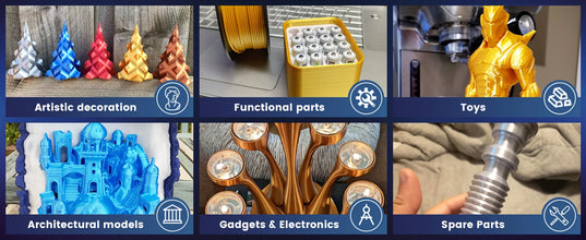 Silk PLA+ Filament – 5-Roll Bundle (1.75mm, 1.1KG Each) | Dual & Triple Rainbow Colors | Printin3D.co