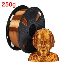 250G Silk PLA Rainbow Filament – Dual Color 1.75mm PLA for 3D Printers, Gold Blend Finish | Printin3D.co