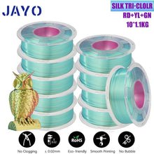 10-Roll Multicolor PLA+ / PLA / PETG Filament Bundle – 1.75mm | No-Bubble FDM Filament | Printin3D.co