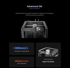 Flashforge Adventurer 5M 3D Printer – High-Speed Printing, Auto-Leveling, Direct Drive Extruder & PEI Flexible Plate | Printin3D.co
