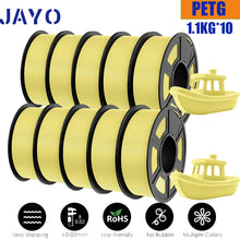 10-Roll PETG Filament Bundle – 1.75mm | Bubble-Free, Multi-Color 3D Printing | 1.1KG Each | Printin3D.co