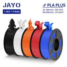 5-Roll Mixed PLA Filament Bundle – PLA+, Matte, Meta & PLA 2.0 | 1.75mm, 1.1KG Each | Printin3D.co