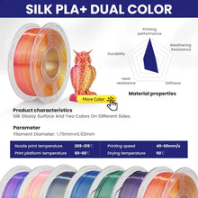 10-Roll Multicolor PLA+ / PLA / PETG Filament Bundle – 1.75mm | No-Bubble FDM Filament | Printin3D.co