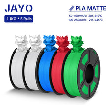 5-Roll Mixed PLA Filament Bundle – PLA+, Matte, Meta & PLA 2.0 | 1.75mm, 1.1KG Each | Printin3D.co