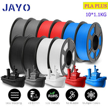 10-Roll Multicolor PLA+ / PLA / PETG Filament Bundle – 1.75mm | No-Bubble FDM Filament | Printin3D.co