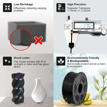 PLA Plus Filament – 5 Rolls (5.5KG Total, 1.75mm) | Colorful, Tough 3D Printing Material for FDM Printers | Printin3D.co