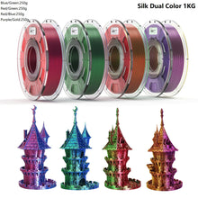 Dual Color PLA Filament – Silk & Matte Finish | 1.75mm, 1KG | Printin3D.co